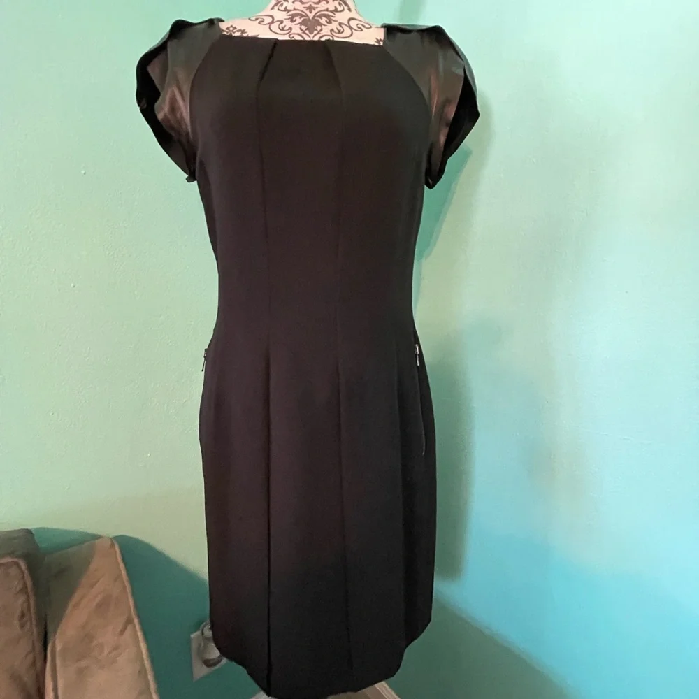 Rag & Bone black midi dress